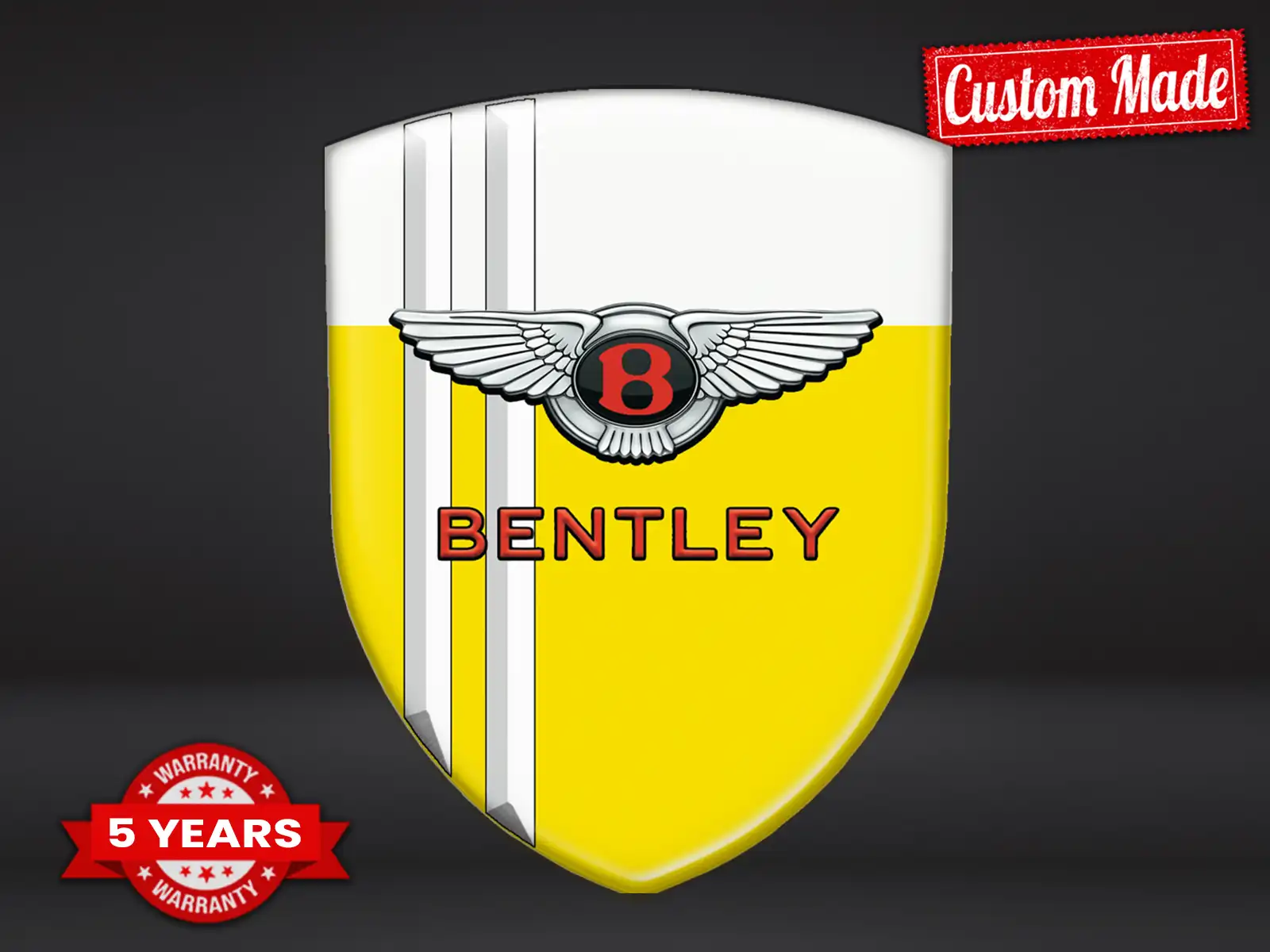Bentley Banner Ventana Auto Resistente Alta Calidad Profesional